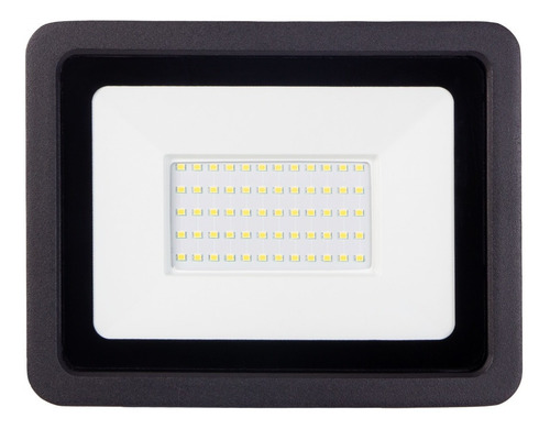 Imagem 1 de 10 de Refletor Led Holofote 100w Slim Branco Frio Bivolt Ip66