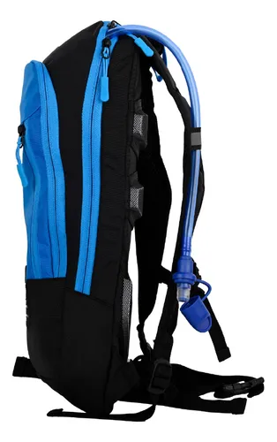 Mochila Bicicleta Mtb Hydroroad Azul + Bolsa De Agua Lhotse
