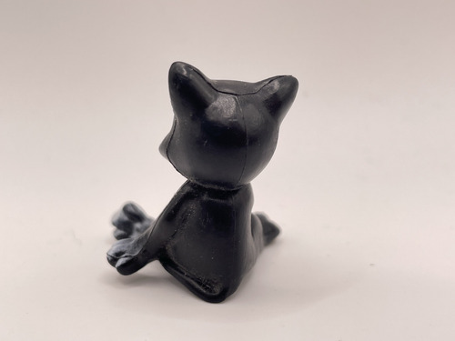 Figura De Gatito Negro De Barbie Gato Accesorio Original (Usado)