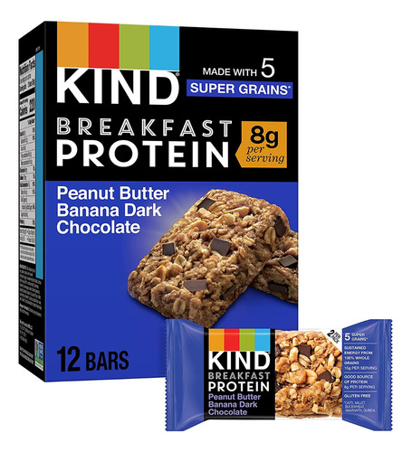 Barritas Snack Saludables Kind Breakfast Proteina Sin Gluten