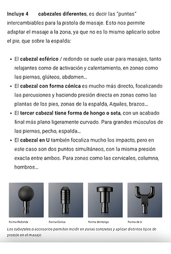 Masajeador Eléctrico Inalámbrico Percutor Muscular Atletas