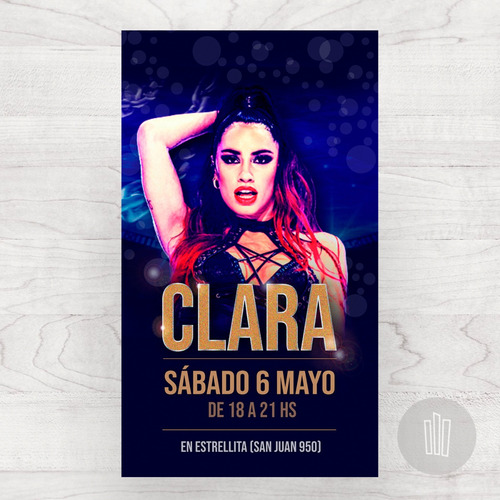 Invitación Digital Lali 2 Modelos Personalizada
