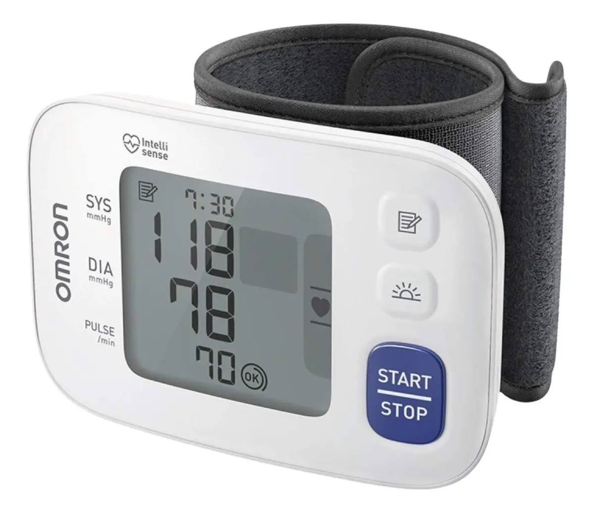 Medidor de presión de pulso digital Omron Hem-6181, color blanco