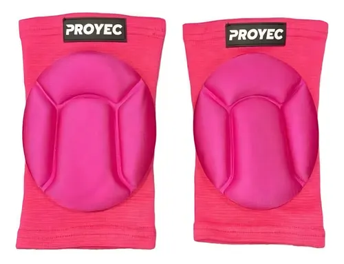 comprar Rodillera Alto Impacto Acolchadas Voley Patin Arquero Proyec Color Rosa Chicle Talle L