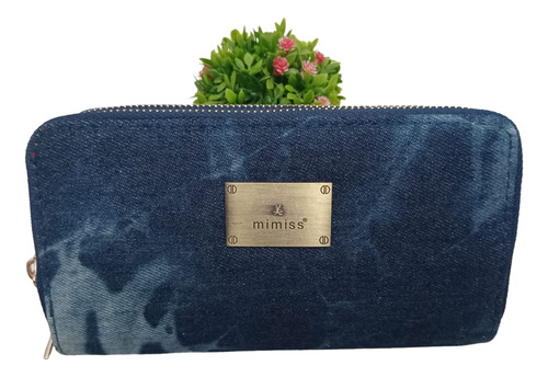 Billetera Mujer Azul Manchada