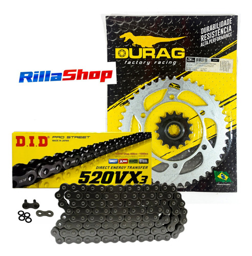 Relação Did 520 Vx3 112l Durag 45/15 Xt 660 R Z Ténéré 2013