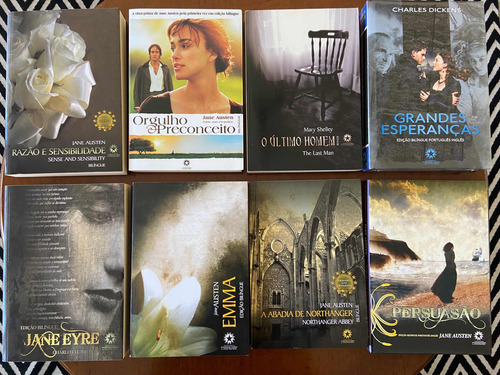 Livros :bilíngues (j.austen, C.bronté, M. Shelley,c.dickens)