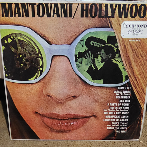Disco Lp Mantovani Hollywood-born Free