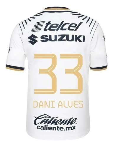 Playera Jersey Deportiva De Pumas Local 2023 #33 Dani Alves