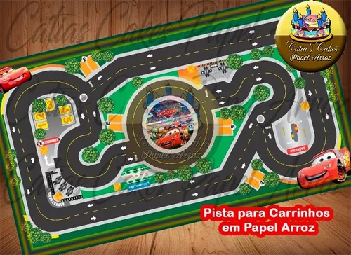 Carros Cars Disney M02 - Papel De Arroz Para Bolo Comestível