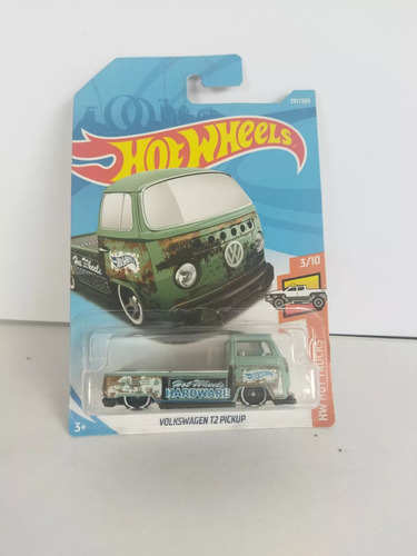 Hot Wheels Volkswagen T2 Pickup Verde Hard Trucks 297/365