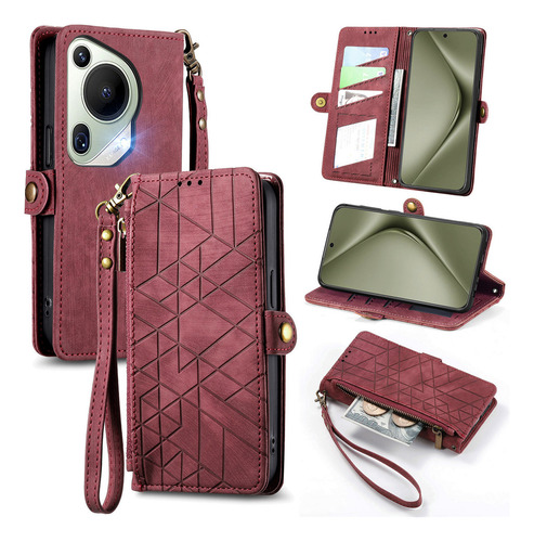 Funda De Piel Tipo Cartera Para Honor X8c X8b X8a