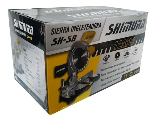 Sierra Ingletadora 1250w Shimura + Disco 200mm 40 Dientes
