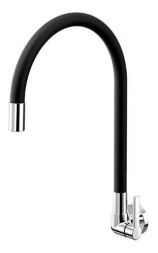 Imagem 1 de 1 de Torneira de cozinha monocomando Docol 00967457 cromo e preto