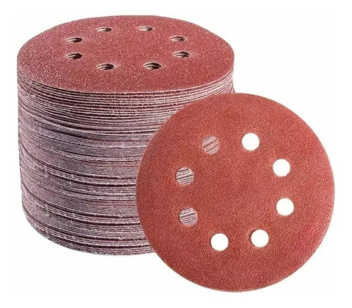 50 Lijas P/ Lijadoras 125mm Roto Orbital 5 Pulgadas Abrojo