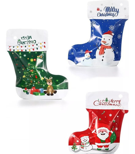 60 Bolsa Regalo Dulces Botas Calcetines Adorno Arbol Navidad