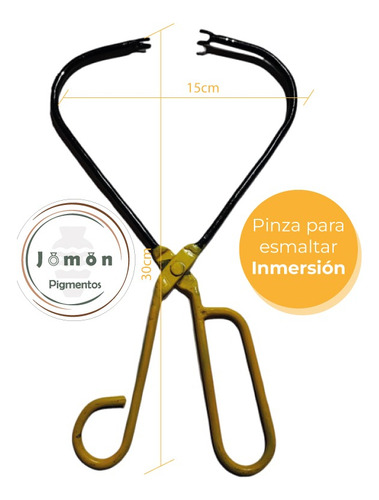 Pinzas De Inmersión Para Cerámica Metal Epoxi Naranja