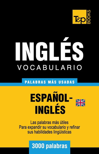 Libro: Vocabulario Español-inglés Británico 3000 Palabras