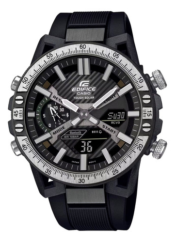 Reloj Edifice Ecb-2000tp-1a Carbono/acero Hombre Negro