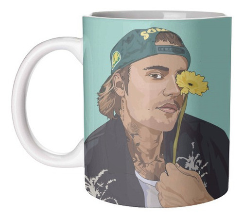 Taza De Ceramica Justin Bieber Mod 3