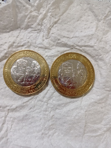 Moneda De 20 Pesos - Centenario De La Constitucion Politica