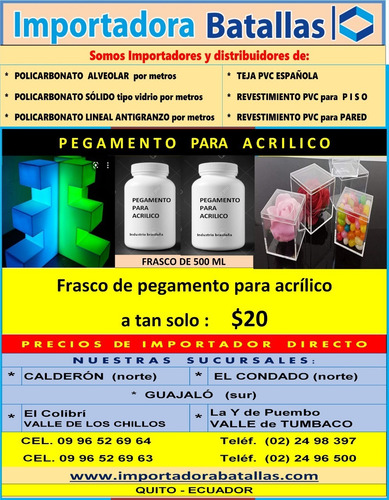 Imagen 4 de 10 de Teja Eterna Publicidad Revestimientos Acrilico Pegamento E5