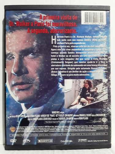 Dvd Busca Frenética (1988 Harrison Ford/ Polanski) Sem Risco (Usado)