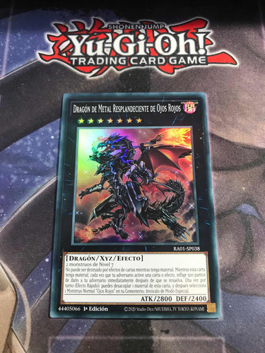 Dragón Resplandeciente Ojos Rojos Súper Yu-gi-oh! Original