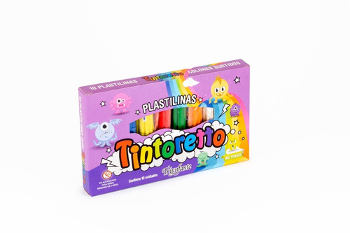 Plastilina Tintoretto Escolar 10 Barritas 20g X10