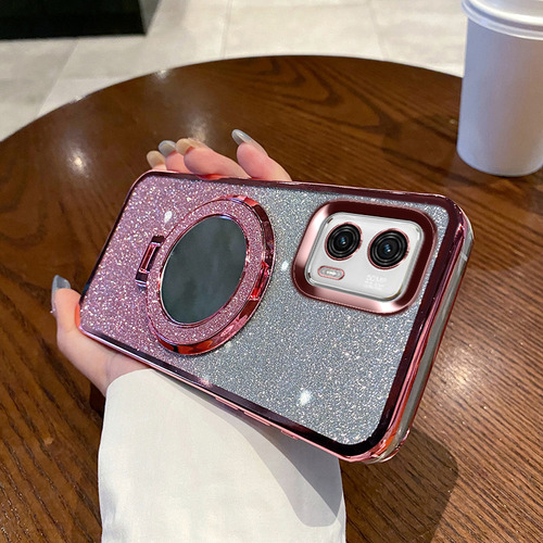 Capa Ultrafina Para Motorola Com Suporte Espelhos