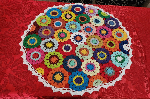 Centro De Mesa Tejido Crochet 0,85 Cm 