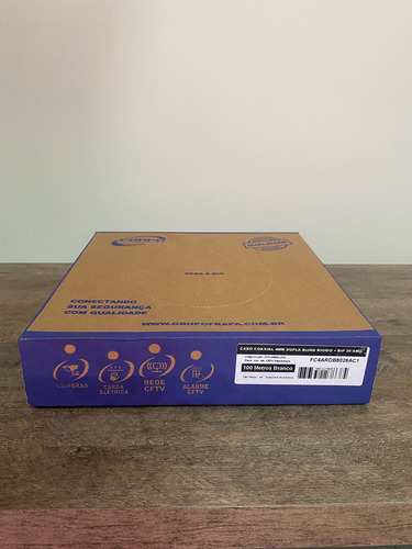 Cabo Coaxial Flexível Cftv P/ Câmeras De Segurança - 100 Mts