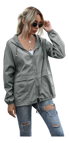 Chamarra Impermeable Mujer Ligera Con Capucha - Senderismo