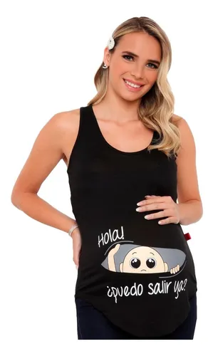 Blusa Playera Maternidad Juvenil Ropa Embarazadas Negra Moda