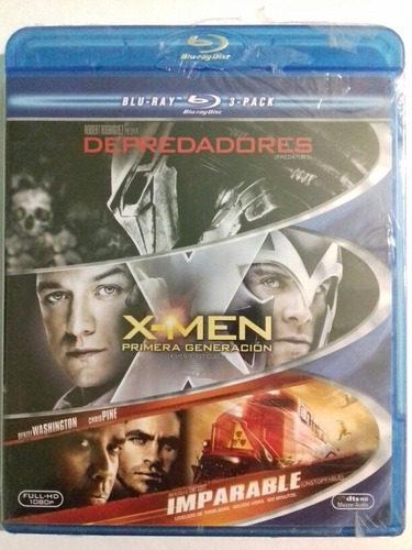 Depredadores + Imparable + X-men Blu-ray