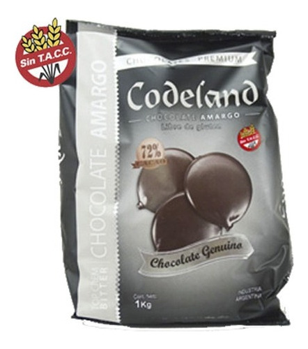 Chocolate Codeland Amargo 72% X 1 Kg
