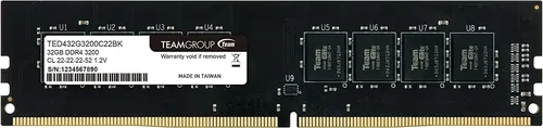 TEAMGROUP Elite DDR4 32GB (2x16GB) 3200MHz CL22 – RAM Per PC Desktop