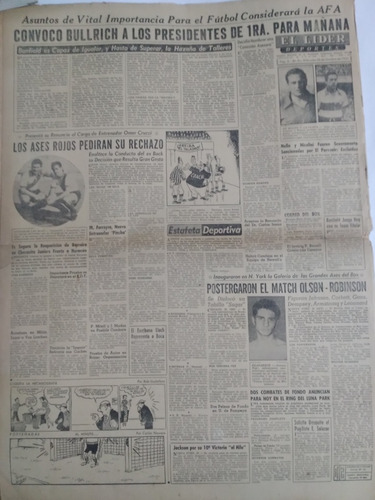 Diario El Lider 26/10/1955 Lonardi Dara A Conocer Estado Eco (Usado)