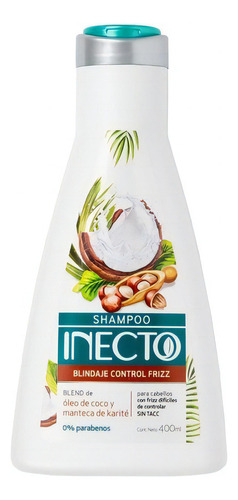 Shampoo Inecto Blindaje Control Frizz X 400 Ml