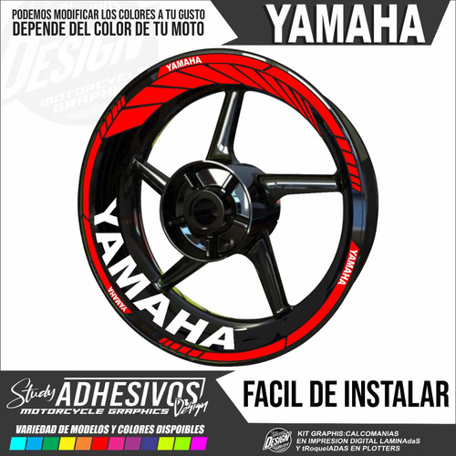 Calcomanias Reflectivas Para Rin 17 De Moto Yamaha