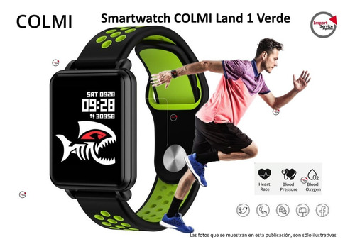 Imagen 1 de 10 de Smartwatch Colmi Land 1 Verde Inteligente