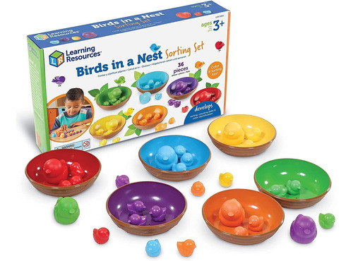 Learning Resources Birds In A Nest Sorting Set, Juguetes Edu
