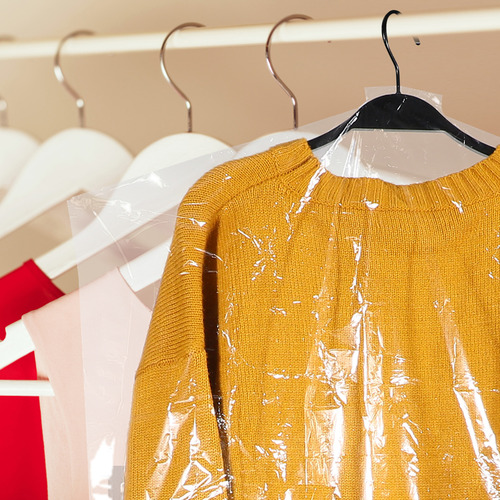 60 Bolsas De Plástico Transparente Para Ropa, Chamarra A Pru
