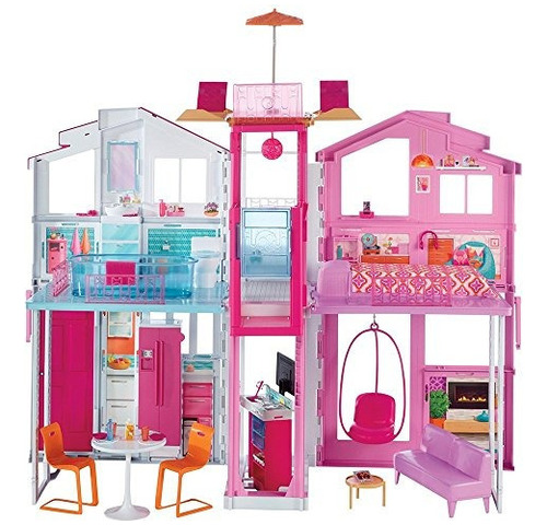 Barbie Pink Passport 3 Story Townhouse