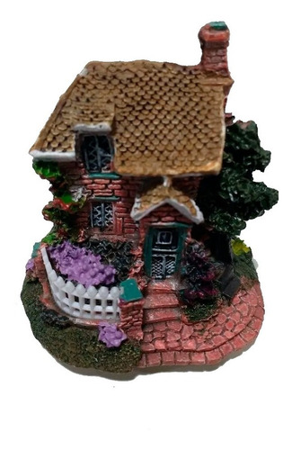 Enfeite Aquário E Vaso Miniatura Casa Jardim Marrom