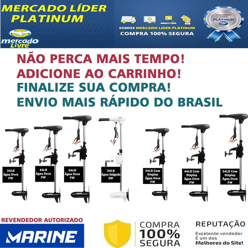 Imagem 8 de 9 de Motor Elétrico Para Barco Phantom 34lb Propulsor