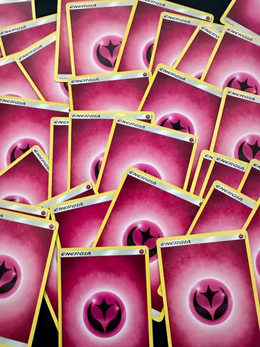 20 Cartas Originais Pokémon Energia Tipo Fada + Brindes