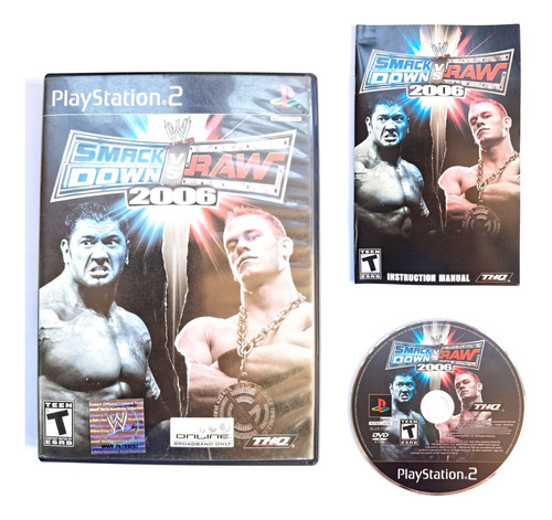 Smackdown Vs Raw 2006 Ps2 (Reacondicionado)