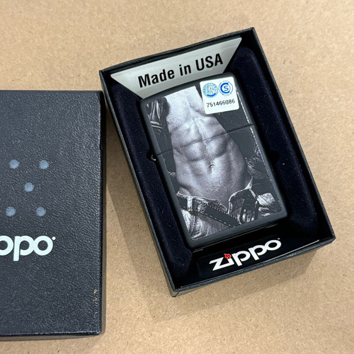 Encendedor Zippo Ready To Ride Hombre Original Made In Usa Negro Ready To Ride