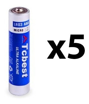 Paquete De 5 Pilas Aaa Ultra Alcalina 1.5v 